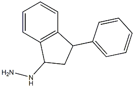 1-(2,3-dihydro-1-phenyl-1H-inden-3-yl)hydrazine 化学構造式
