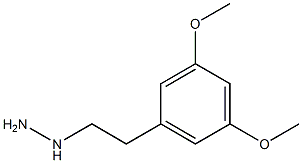 1-(3,5-dimethoxyphenethyl)hydrazine 化学構造式