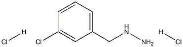 1-(3-chlorobenzyl)hydrazine dihydrochloride Structure