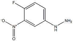 1-(4-fluoro-3-nitrophenyl)hydrazine 化学構造式