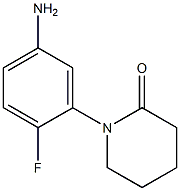 1-(5-AMINO-2-FLUOROPHENYL)PIPERIDIN-2-ONE 结构式