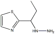 2-(1-hydrazinylpropyl)thiazole 化学構造式