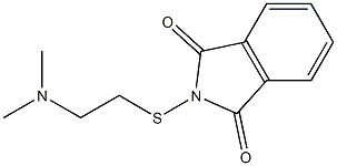 2-(2-(dimethylamino)ethylthio)isoindoline-1,3-dione 结构式