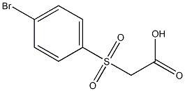 2-(4-bromophenylsulfonyl)acetic acid,,结构式