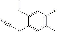  2-(4-chloro-2-methoxy-5-methylphenyl)acetonitrile