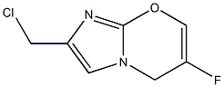 2-(chloromethyl)-6-fluoroH-imidazo[1,2-a]pyridine 化学構造式