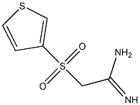 2-(thiophen-3-ylsulfonyl)acetamidine Struktur