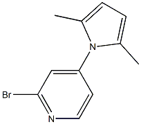 2-bromo-4-(2,5-dimethyl-1H-pyrrol-1-yl)pyridine 化学構造式