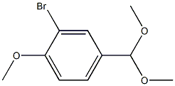2-bromo-4-(dimethoxymethyl)-1-methoxybenzene Structure