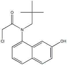2-chloro-N-(2-hydroxynaphthalen-8-yl)-N-neopentylacetamide,,结构式