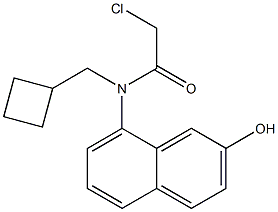 2-chloro-N-(cyclobutylmethyl)-N-(2-hydroxynaphthalen-8-yl)acetamide Structure