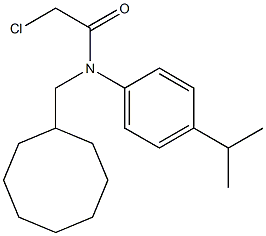 2-chloro-N-(cyclooctylmethyl)-N-(4-isopropylphenyl)acetamide,,结构式