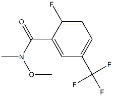 2-fluoro-N-methoxy-N-methyl-5-(trifluoromethyl)benzamide Struktur