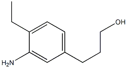 3-(3-amino-4-ethylphenyl)propan-1-ol 结构式