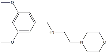 [(3,5-dimethoxyphenyl)methyl][2-(morpholin-4-yl)ethyl]amine 化学構造式