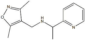 [(3,5-dimethyl-1,2-oxazol-4-yl)methyl][1-(pyridin-2-yl)ethyl]amine,,结构式