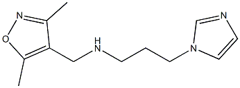 [(3,5-dimethyl-1,2-oxazol-4-yl)methyl][3-(1H-imidazol-1-yl)propyl]amine Structure