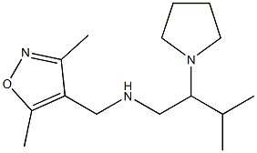 [(3,5-dimethyl-1,2-oxazol-4-yl)methyl][3-methyl-2-(pyrrolidin-1-yl)butyl]amine Structure