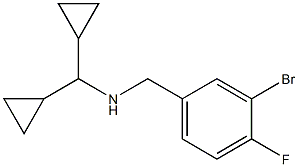 [(3-bromo-4-fluorophenyl)methyl](dicyclopropylmethyl)amine