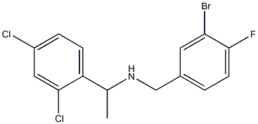 [(3-bromo-4-fluorophenyl)methyl][1-(2,4-dichlorophenyl)ethyl]amine 化学構造式