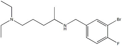 [(3-bromo-4-fluorophenyl)methyl][5-(diethylamino)pentan-2-yl]amine