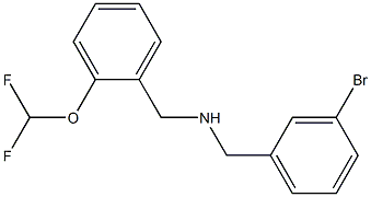  [(3-bromophenyl)methyl]({[2-(difluoromethoxy)phenyl]methyl})amine