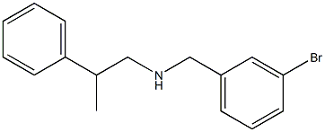 [(3-bromophenyl)methyl](2-phenylpropyl)amine Structure