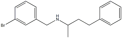 [(3-bromophenyl)methyl](4-phenylbutan-2-yl)amine 结构式