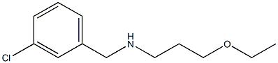 [(3-chlorophenyl)methyl](3-ethoxypropyl)amine,,结构式