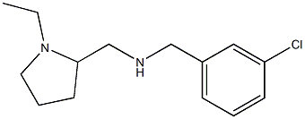 [(3-chlorophenyl)methyl][(1-ethylpyrrolidin-2-yl)methyl]amine 化学構造式