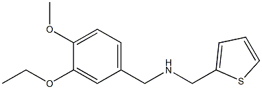 [(3-ethoxy-4-methoxyphenyl)methyl](thiophen-2-ylmethyl)amine Struktur