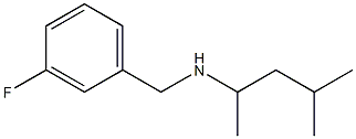 [(3-fluorophenyl)methyl](4-methylpentan-2-yl)amine Structure