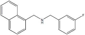 [(3-fluorophenyl)methyl](naphthalen-1-ylmethyl)amine,,结构式