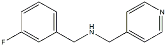 [(3-fluorophenyl)methyl](pyridin-4-ylmethyl)amine 结构式