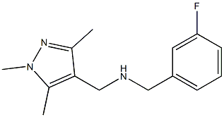 [(3-fluorophenyl)methyl][(1,3,5-trimethyl-1H-pyrazol-4-yl)methyl]amine|