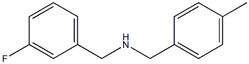 [(3-fluorophenyl)methyl][(4-methylphenyl)methyl]amine,,结构式