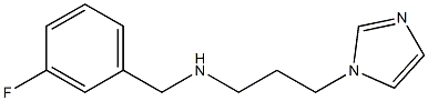 [(3-fluorophenyl)methyl][3-(1H-imidazol-1-yl)propyl]amine,,结构式