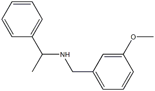 [(3-methoxyphenyl)methyl](1-phenylethyl)amine,,结构式