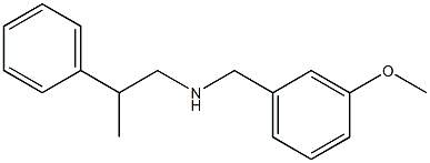 [(3-methoxyphenyl)methyl](2-phenylpropyl)amine Struktur