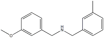 [(3-methoxyphenyl)methyl][(3-methylphenyl)methyl]amine Structure