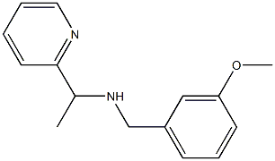 [(3-methoxyphenyl)methyl][1-(pyridin-2-yl)ethyl]amine 化学構造式