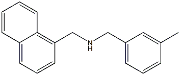 [(3-methylphenyl)methyl](naphthalen-1-ylmethyl)amine Structure