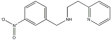 [(3-nitrophenyl)methyl][2-(pyridin-2-yl)ethyl]amine 化学構造式