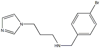 [(4-bromophenyl)methyl][3-(1H-imidazol-1-yl)propyl]amine 结构式