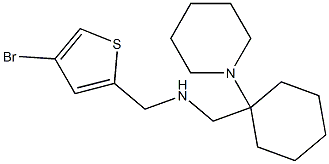 [(4-bromothiophen-2-yl)methyl]({[1-(piperidin-1-yl)cyclohexyl]methyl})amine 结构式