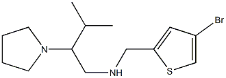 [(4-bromothiophen-2-yl)methyl][3-methyl-2-(pyrrolidin-1-yl)butyl]amine 化学構造式