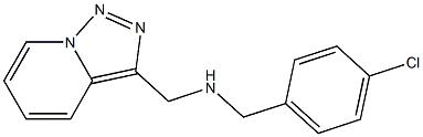 [(4-chlorophenyl)methyl]({[1,2,4]triazolo[3,4-a]pyridin-3-ylmethyl})amine Structure