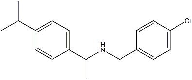 [(4-chlorophenyl)methyl]({1-[4-(propan-2-yl)phenyl]ethyl})amine Structure