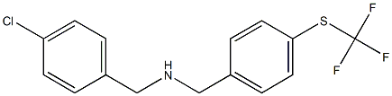 [(4-chlorophenyl)methyl]({4-[(trifluoromethyl)sulfanyl]phenyl}methyl)amine|