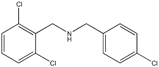 [(4-chlorophenyl)methyl][(2,6-dichlorophenyl)methyl]amine,,结构式